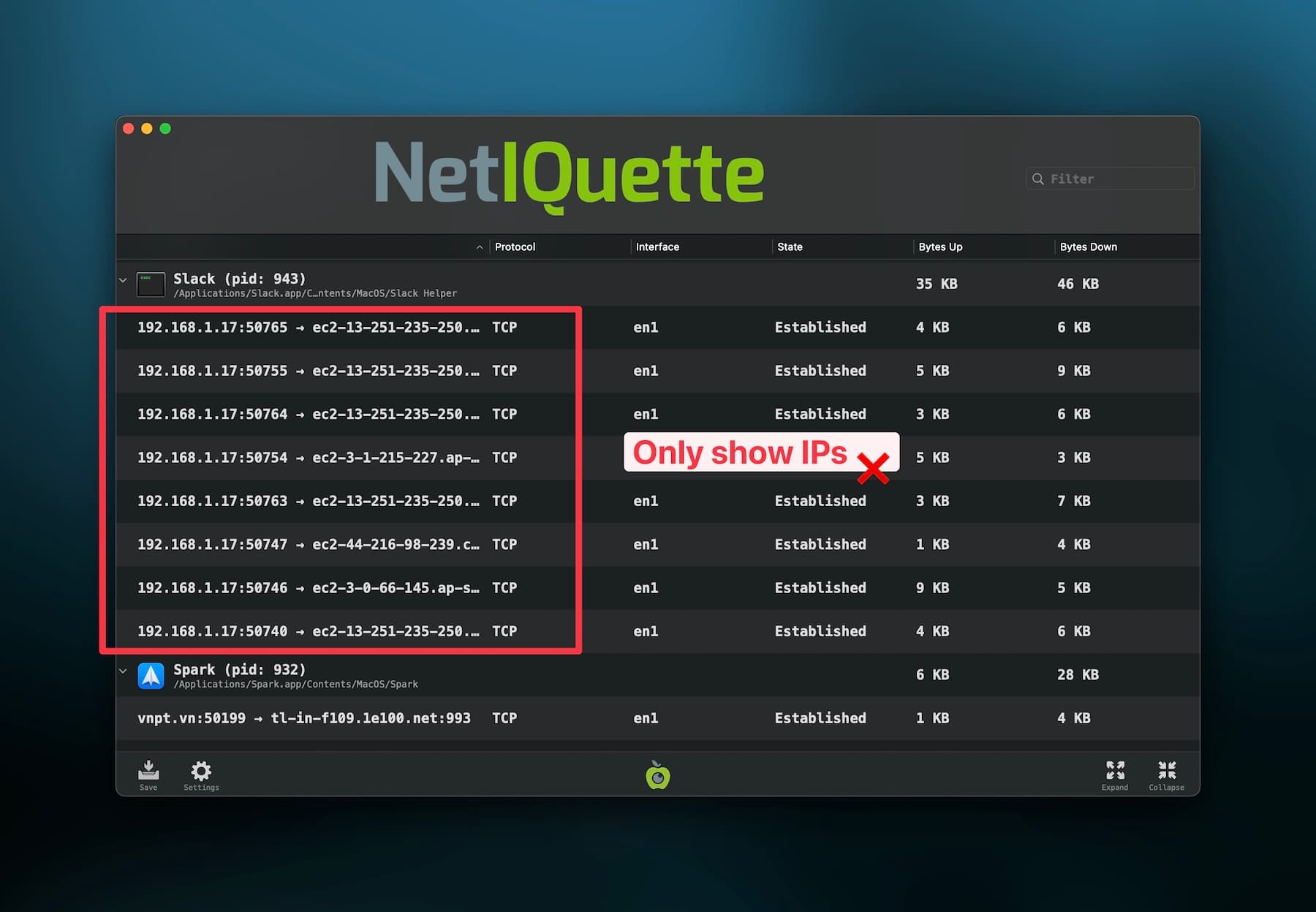 LuLu doens't show the full domain name