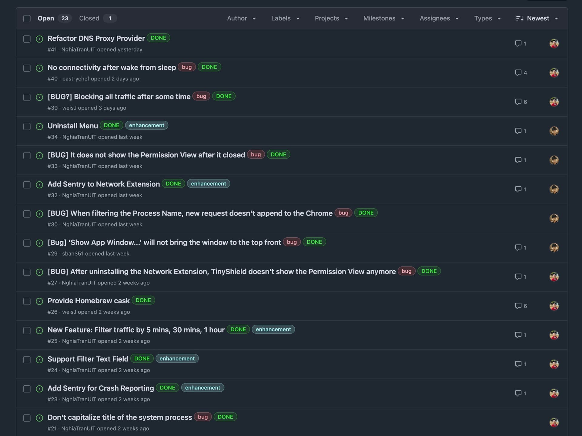 TinyShield Demo