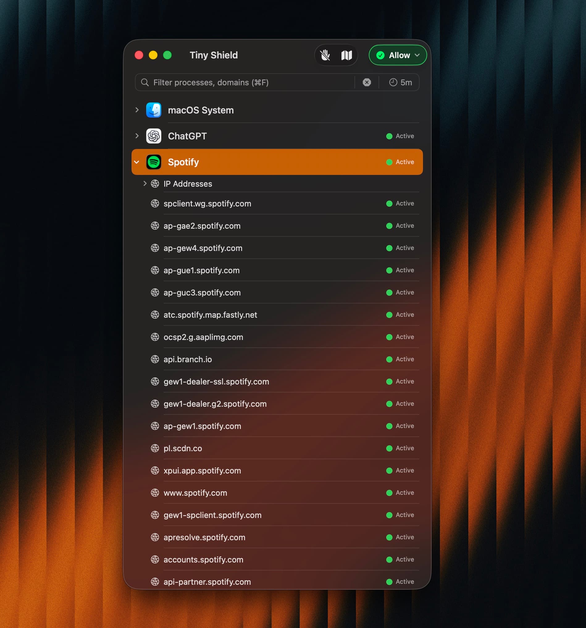 Cómo ver qué apps usan internet en Mac